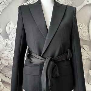 The Kooples Black Belted Blazer
